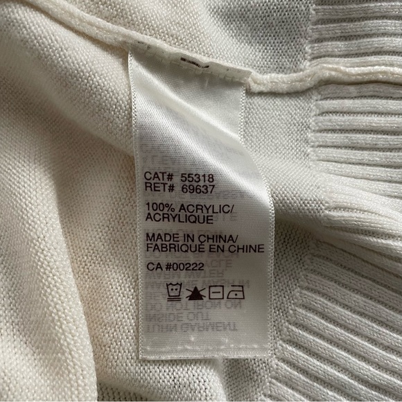 Vintage Tradition Embroidered Floral Funnel Neck Knit Sweater Size Medium - Picture 2 of 8